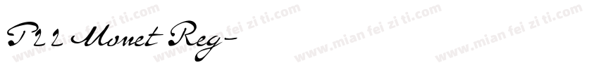 P22 Monet Reg字体转换